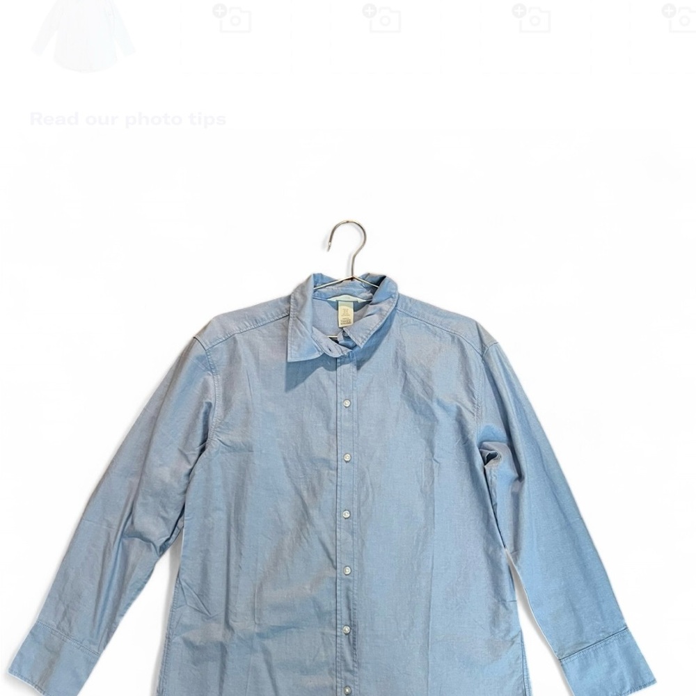 H&M Sky Blue Long Sleeve Shirt